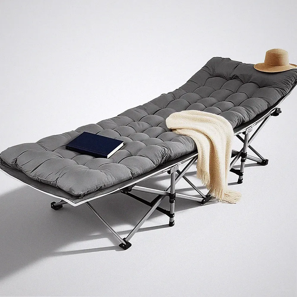Cot Camping Cot with Thick Pad Cots for Sleeping Camping Bed Folding Cot