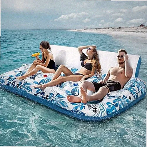 Pool Floats Adult 1-2-3 Person Inflatable Lounger, Extra Large Tanning Recliner
